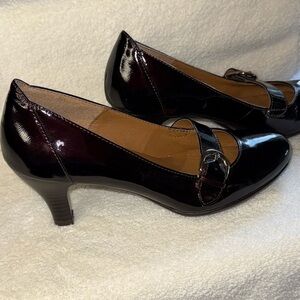 Eurosoft Heels Patent Leather Brown Mary Jane style Women’s 8M